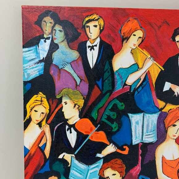 21"x32" "The Ochestra" by P. Maxwell (Serigraph)